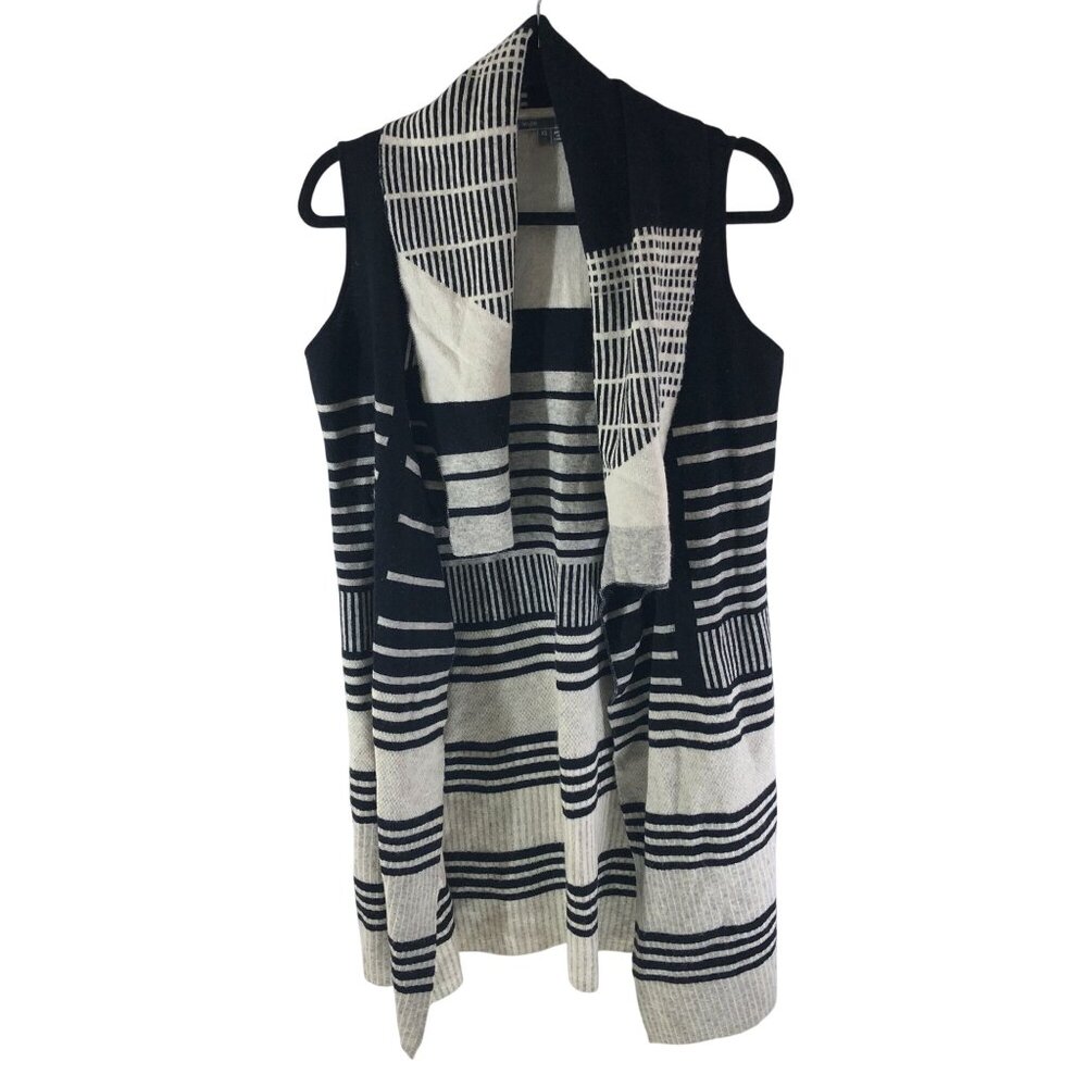 Vince Sweater Vest Cardigan Duster Open Front Shawl Collar Wool Cashmere XS